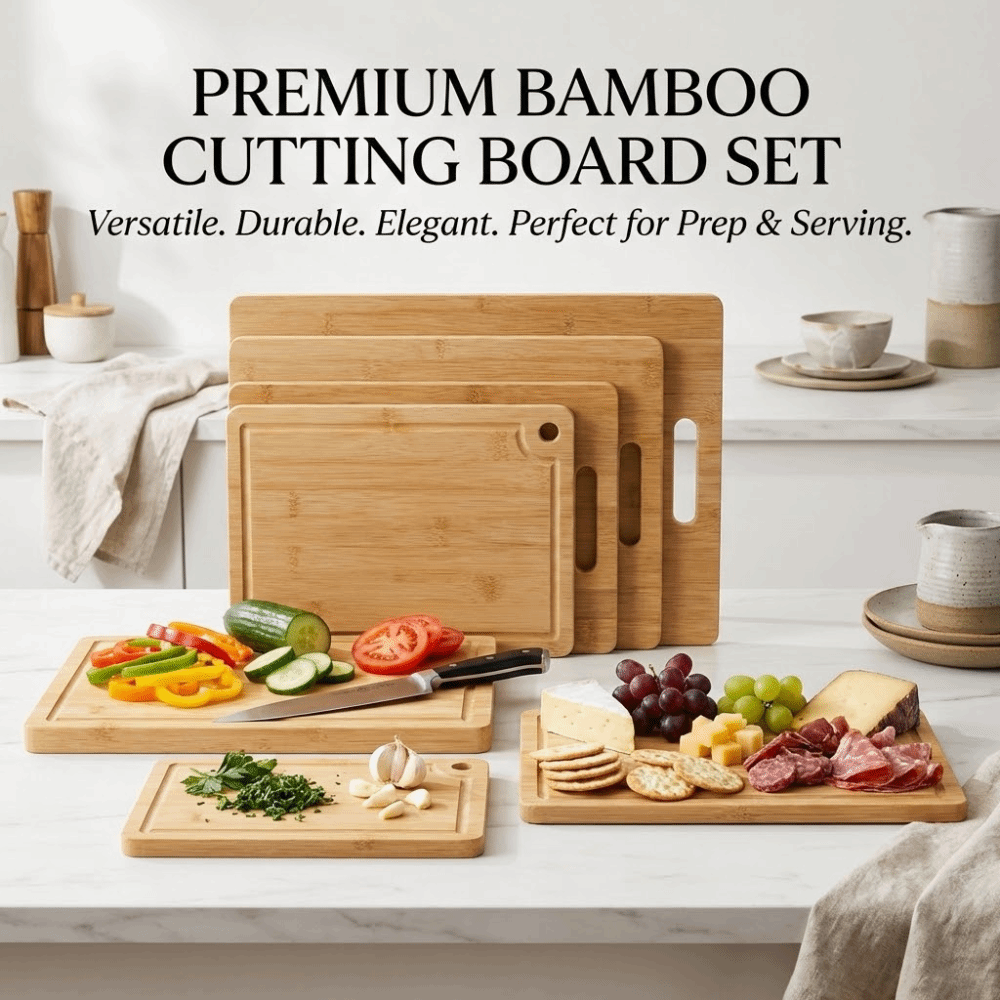 Bamboo Cutting Board - Tábua de Corte de Bambu Ecológica,