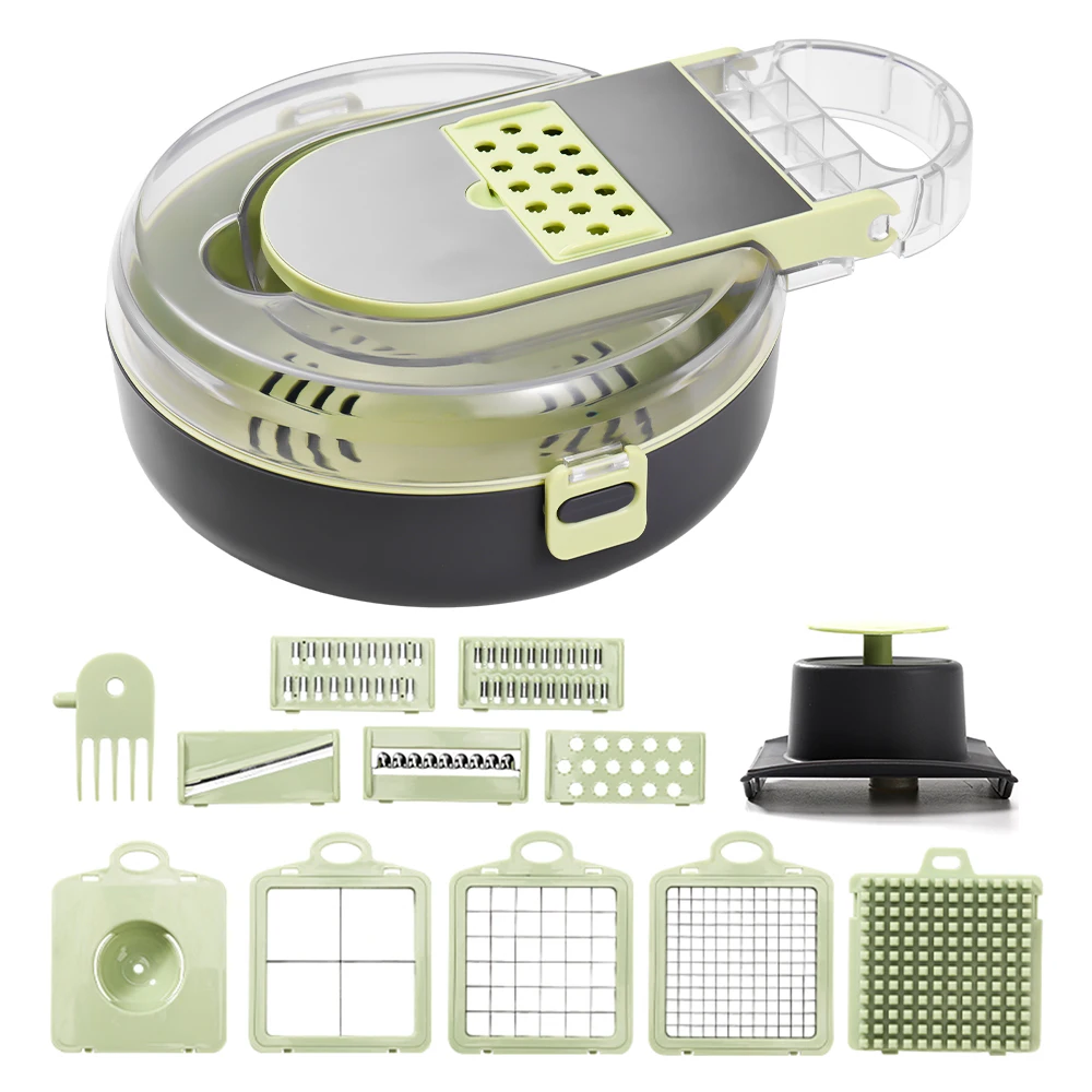 Kitchen Gadgets Save Time - Picador de vegetais com recipiente multifuncional