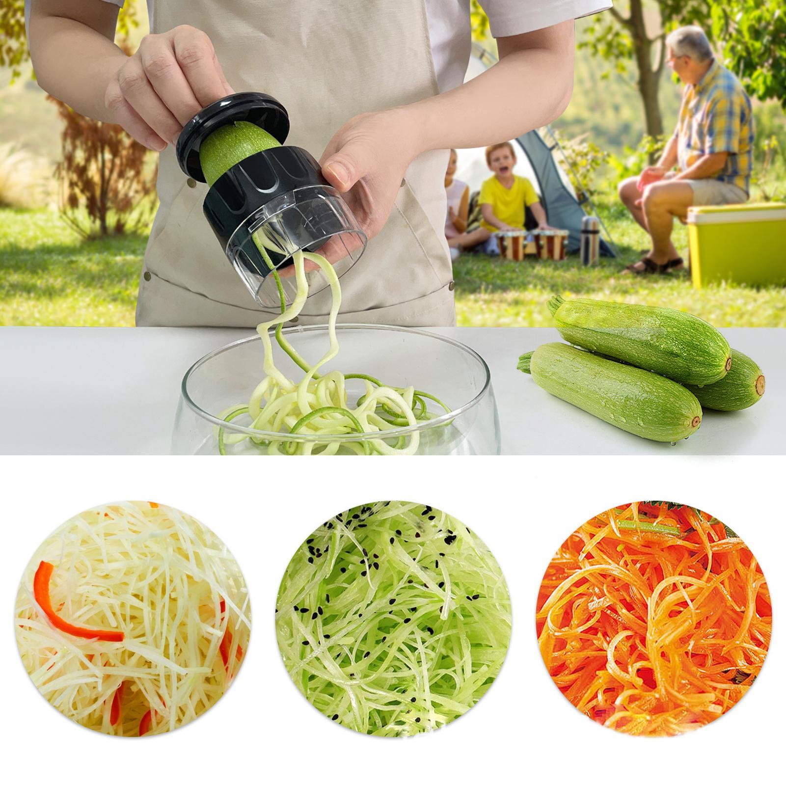 Spiralizer Vegetable Noodle - Espiralizador de Zucchini Ajustável com Recipiente