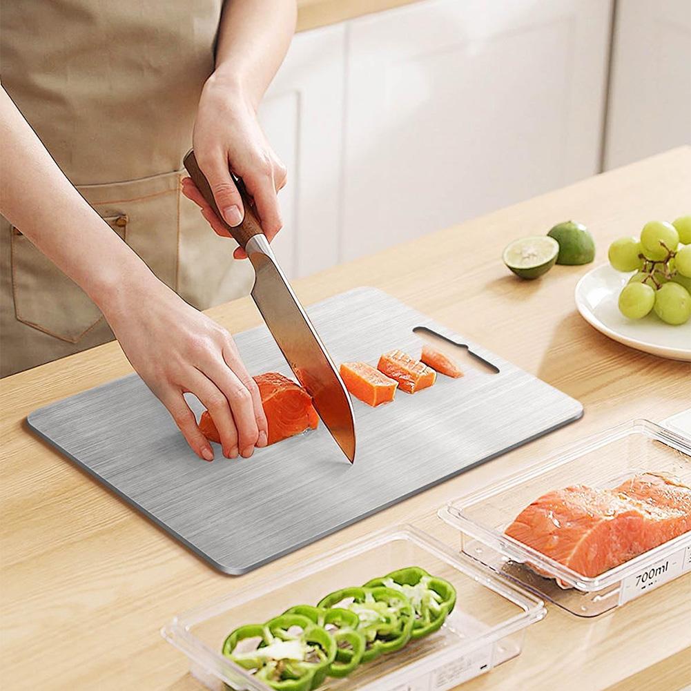 Tábua de corte de aço inoxidáv - Bamboo Cutting Board avaliação e preço