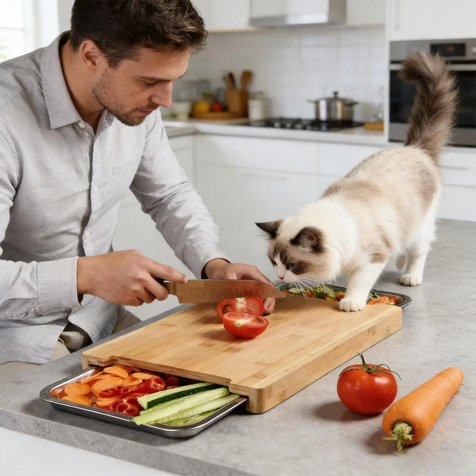 Tábua de Corte Ecológica de Ba - Bamboo Cutting Board avaliação e preço
