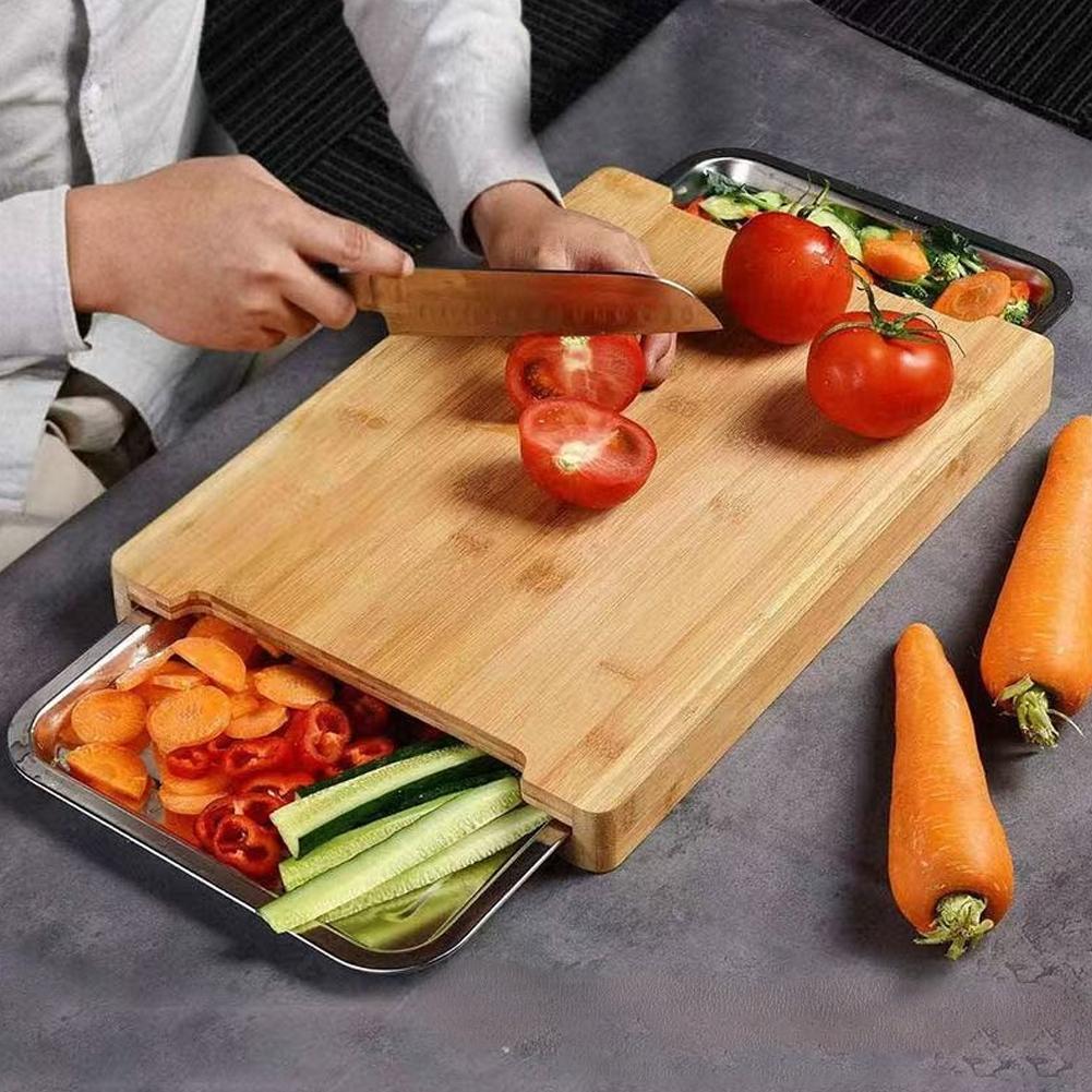 Tábua de Corte de Bambu com Ba - Bamboo Cutting Board avaliação e preço