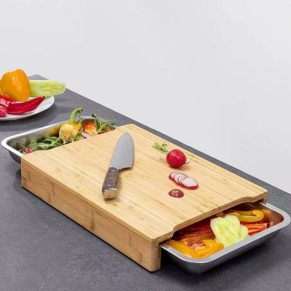 Tábua de Corte de Bambu com Ba - Bamboo Cutting Board avaliação e preço