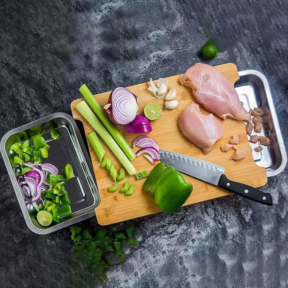 Tábua de Corte de Bambu com Ba - Bamboo Cutting Board avaliação e preço
