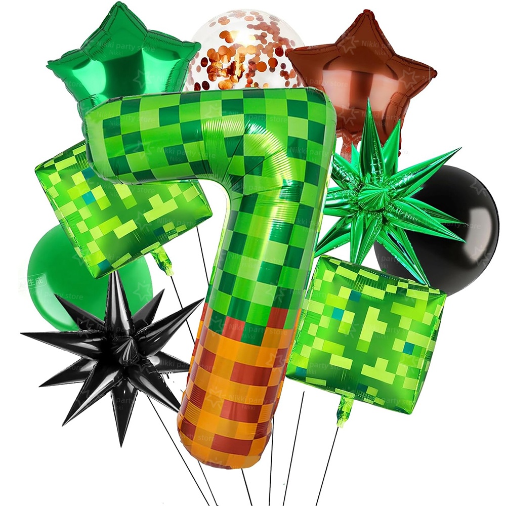 Balão Metalizado Pixel Miner V - Kitchen Gadgets Videos avaliação e preço